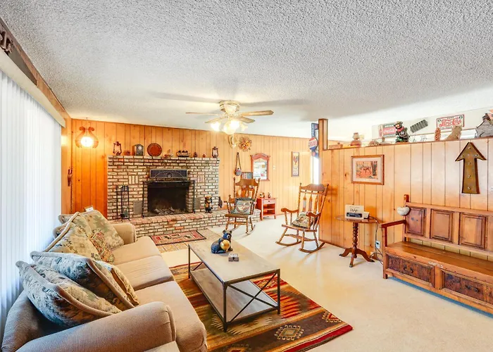 Deck & Forest Views: 'black Bear Cabin' In Payson Kohls Ranch