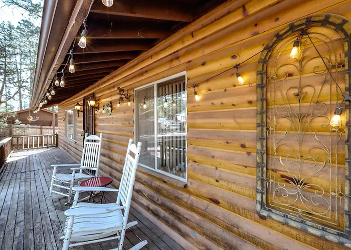 Holiday home Deck & Forest Views: 'black Bear Cabin' In Payson Kohls Ranch