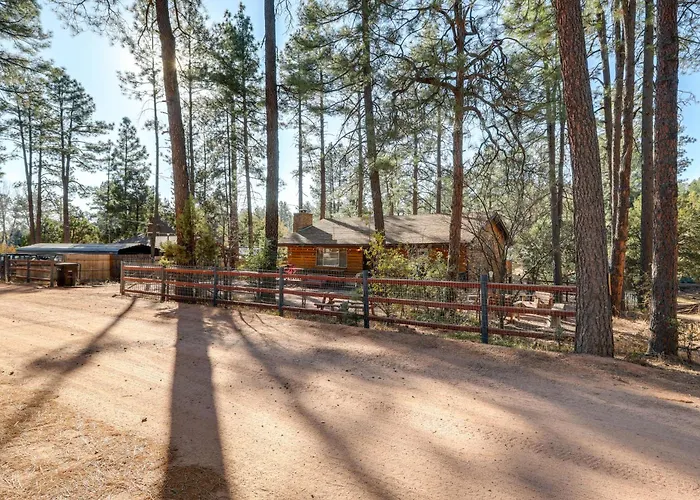 Deck & Forest Views: 'black Bear Cabin' In Payson Holiday home