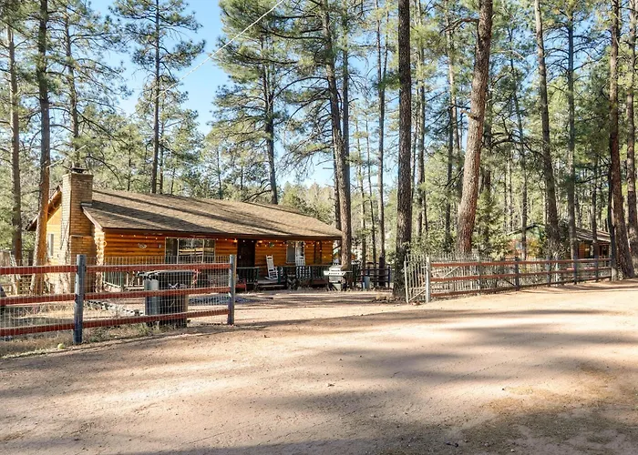 Deck & Forest Views: 'black Bear Cabin' In Payson