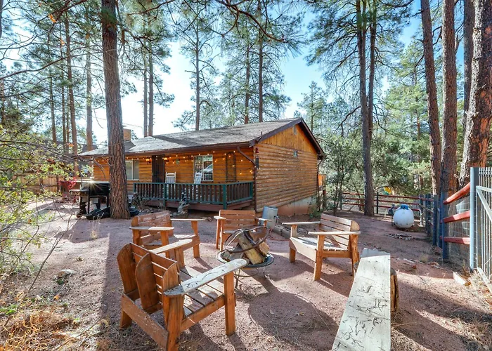 Deck & Forest Views: 'black Bear Cabin' In Payson *